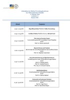 Ablaufplan der Konferenz