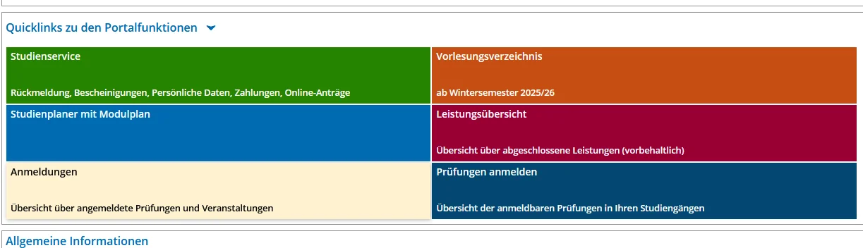 Anmeldungen einsehen EXA