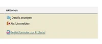 Begleitformular zur Prüfung