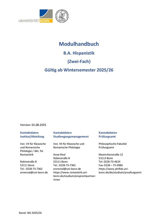 B.A. Hispanistik Zwei-Fach_Modulhandbuch ab WS2526.pdf