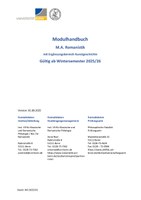 M.A. Romanistik_Modulhandbuch mit Ergänzungsbereich Kunstgeschichte ab SoSe25.pdf