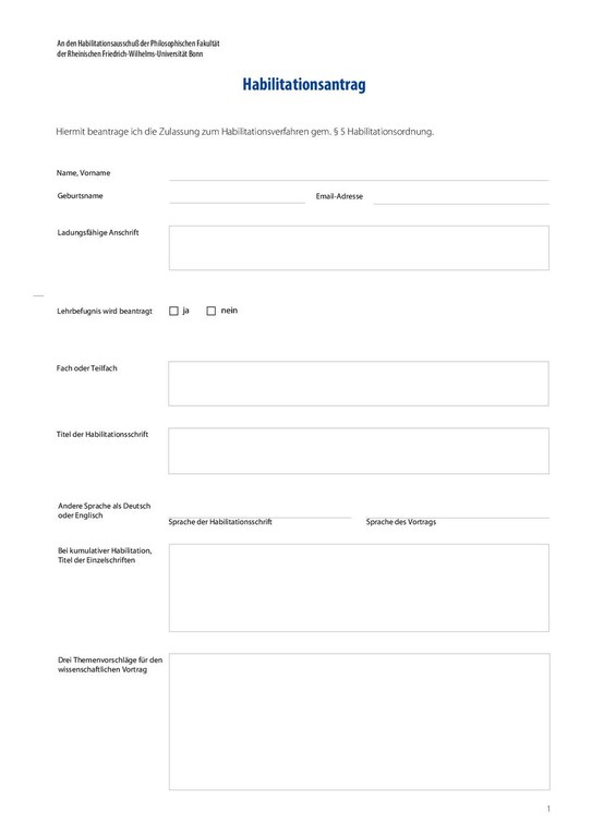 Formular-Habilitationsantrag